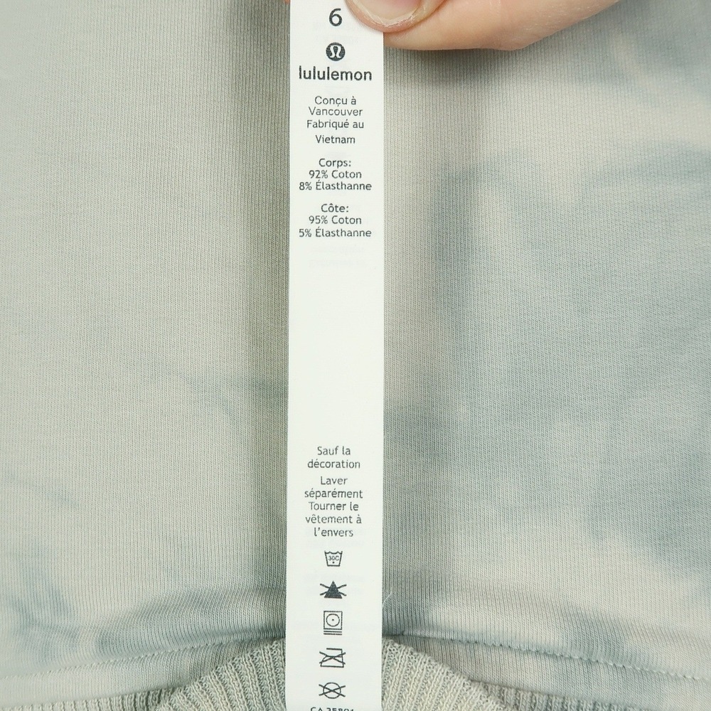 Lululemon Womens Its A Wash Long Sleeve‎ Pullover Sweatshirt Sz 6 Shibori Marble - Picture 9 of 11